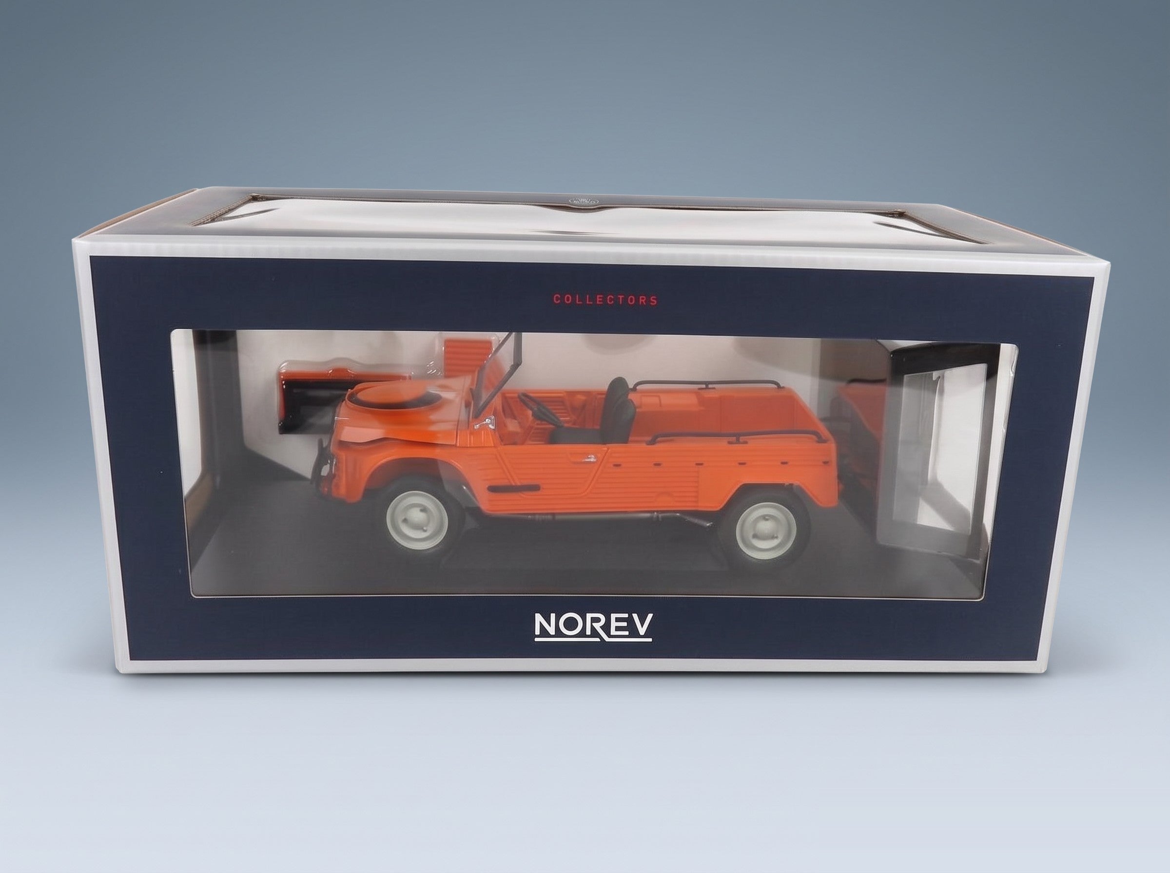 Citroën Méhari 4x4 Kirghiz 1979 Orange Norev 1:18 scale model - original packaging