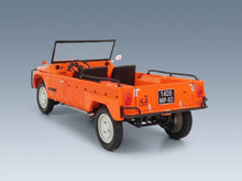 Citroën Méhari 4x4 Kirghiz 1979 Orange Norev 1:18 scale model - rear three-quarter view