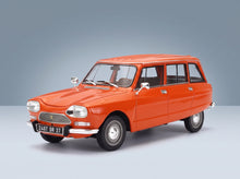 Citroën Ami 8 Break 1975 Ténéré Orange Norev 1:18 scale model - front three-quarter view