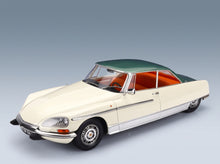 Citroën DS21 Le Léman 1968 Ivory Green Metallic Norev 1:18 scale model - front three-quarter view