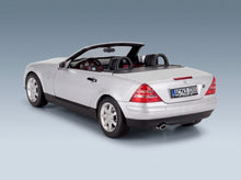 Mercedes-Benz SLK350 Cabriolet 1996 Silver Norev 1:18 scale model - rear three-quarter view