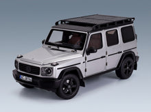 Mercedes-Benz G-Class 2024 Silver Norev 1:18 scale model - front three-quarter view