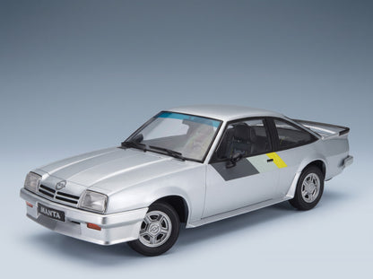 Opel Manta B i240 1985 Silver Norev 1:18 scale model - front three-quarter view