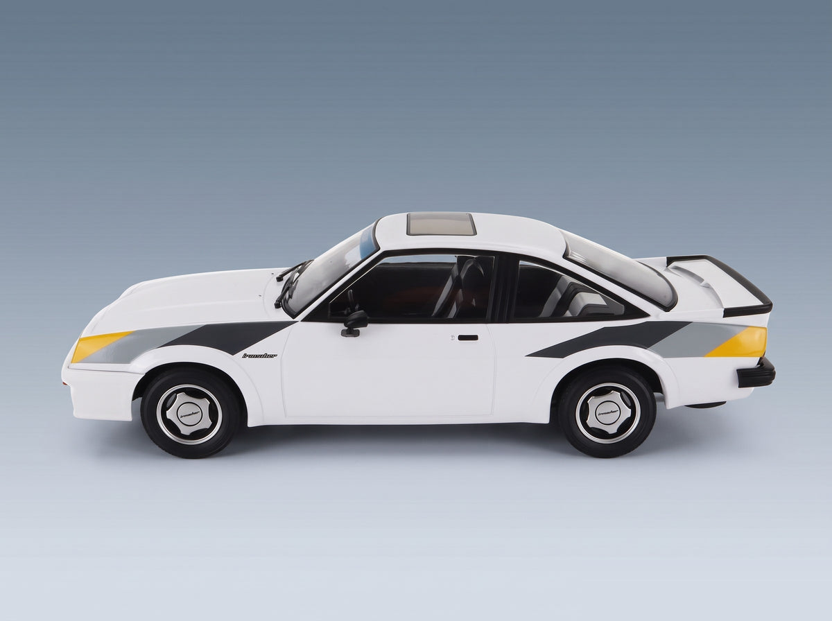 Opel Manta B Irmscher Manta The Movie Fred 1984 White Norev 1:18 scale model - side view