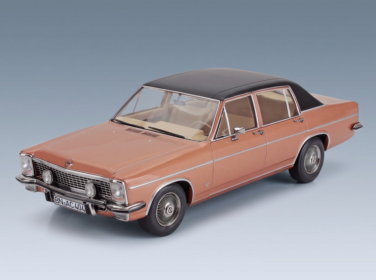 Opel Diplomat V8 1969 Copper Black Norev 1:18 scale model - front three-quarter view