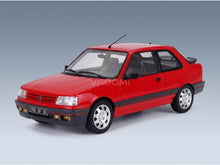 Peugeot 309 GTi 16V 1987 Red Norev 1:18 scale model - front three-quarter view