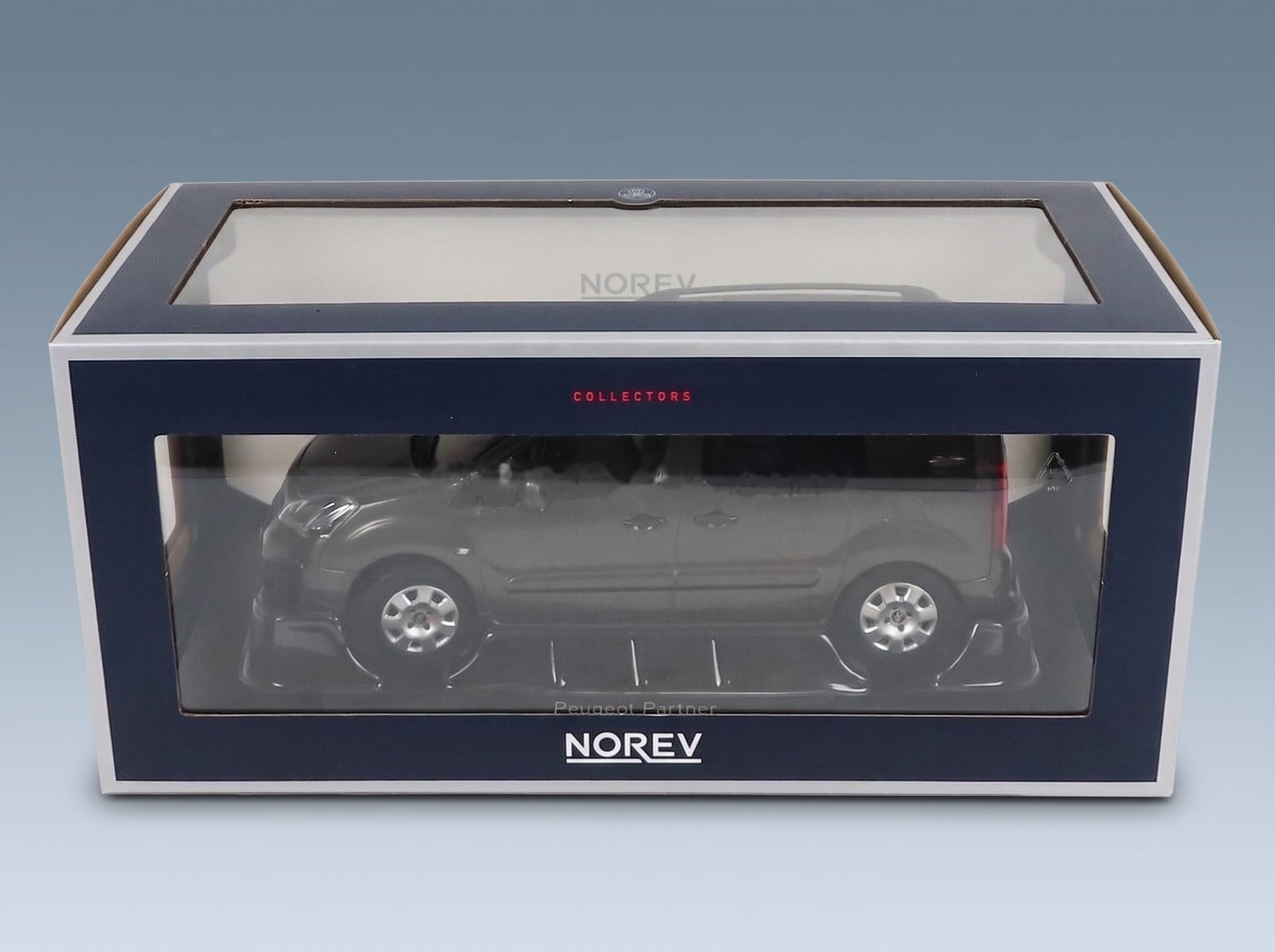 Peugeot Partner 2018 Moka Brown Norev 1:18 scale model - original packaging