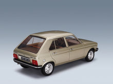 Peugeot 104 GR 1981 Beige Metallic Norev 1:18 scale model - rear three-quarter view