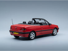 Peugeot 306 Cabriolet 1994 Red Norev 1:18 scale model - rear three-quarter view