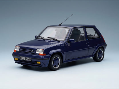 Renault 5 Supercinq GT Turbo Alain Oreille 1989 Metallic Blue Norev 1:18 scale model - front three-quarter view