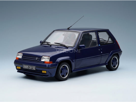 Renault 5 Supercinq GT Turbo Alain Oreille 1989 Metallic Blue Norev 1:18 scale model - front three-quarter view