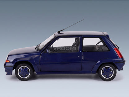 Renault 5 Supercinq GT Turbo Alain Oreille 1989 Metallic Blue Norev 1:18 scale model - side view