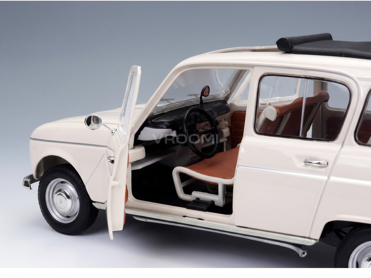 Renault R4 L 1965 Beige Norev 1:18 scale model - interior