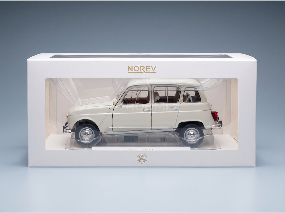 Renault R4 L 1965 Beige Norev 1:18 scale model - original packaging