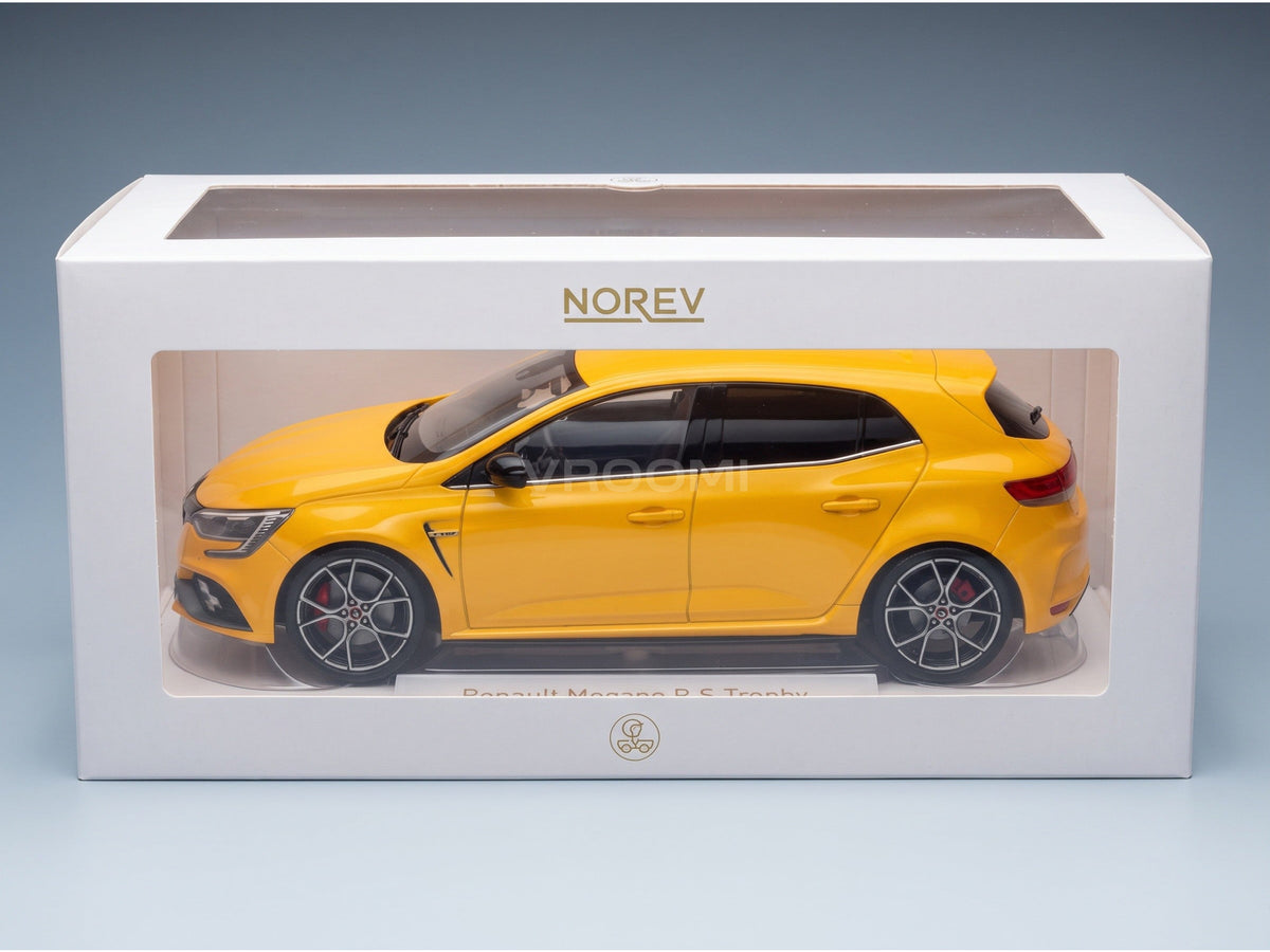 Renault Mégane R.S. Trophy 2022 Yellow Norev 1:18 scale model - original packaging