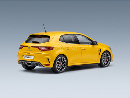 Renault Mégane R.S. Trophy 2022 Yellow Norev 1:18 scale model - rear three-quarter view
