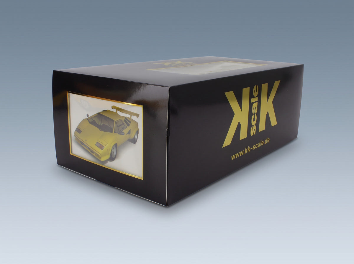 Lamborghini Countach LP 5000S QV 1985 Yellow KK Scale 1:12 scale model - original packaging