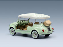 Fiat 500 Jolly 1965 Light Green Norev 1:18 scale model - rear three-quarter view
