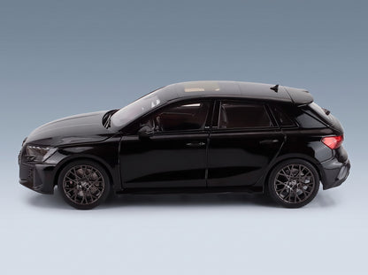 Audi A3 RS3 2025 Black Norev 1:18 scale model - side view
