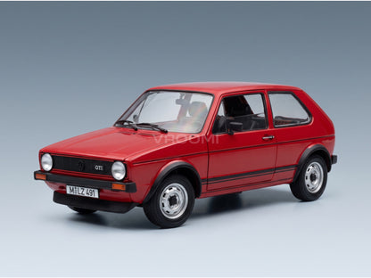 Volkswagen Golf I GTI 1976 Red Norev 1:18 scale model - front three-quarter view