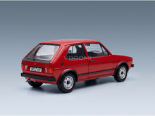 Volkswagen Golf I GTI 1976 Red Norev 1:18 scale model - rear three-quarter view
