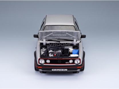 Volkswagen Golf II GTI 1989 Diamond Silver Norev 1:18 scale model - engine bay