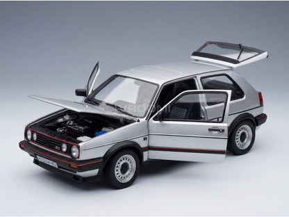 Volkswagen Golf II GTI 1989 Diamond Silver Norev 1:18 scale model - opening parts
