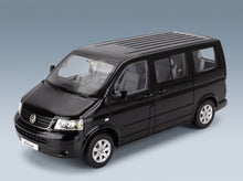 Volkswagen T5 Multivan Minibus 2003 Black Norev 1:18 scale model - front three-quarter view