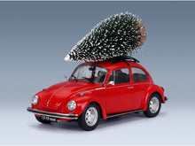 Volkswagen Beetle 1303 Merry Christmas Edition 1973 Red Norev 1:18 scale model - front three-quarter view