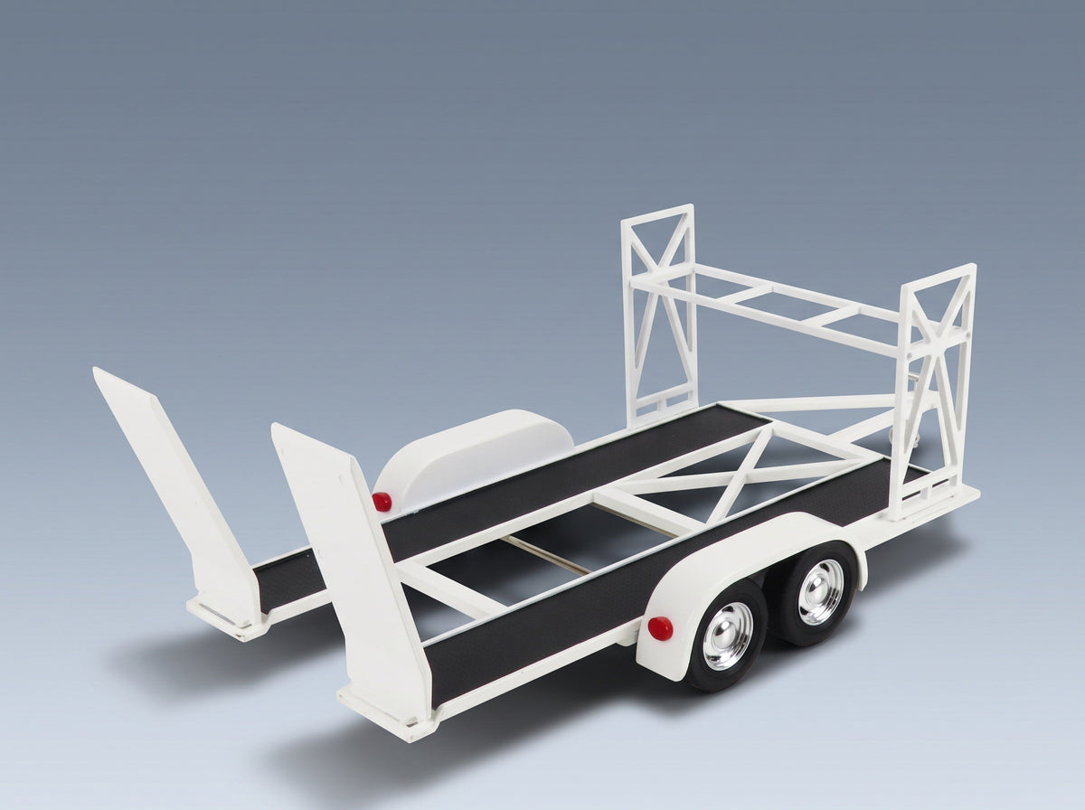 Tandem Car Transporter Trailer Car Not Included ACME Models 1:18 scale model - rear three-quarter view