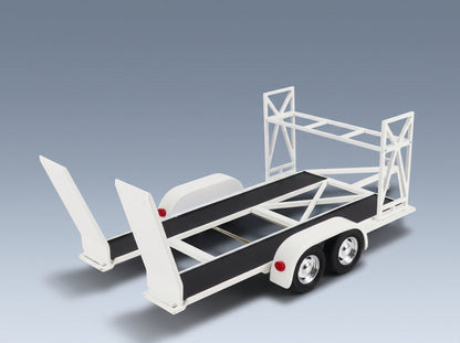 Tandem Car Transporter Trailer Car Not Included ACME Models 1:18 scale model - rear three-quarter view