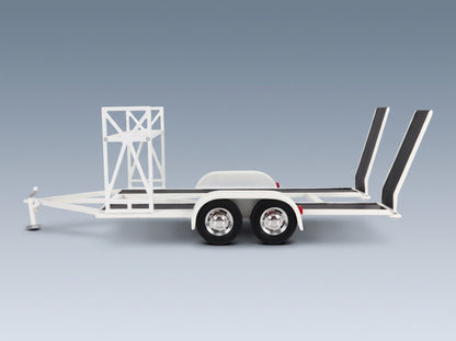 Tandem Car Transporter Trailer Car Not Included ACME Models 1:18 scale model - side view