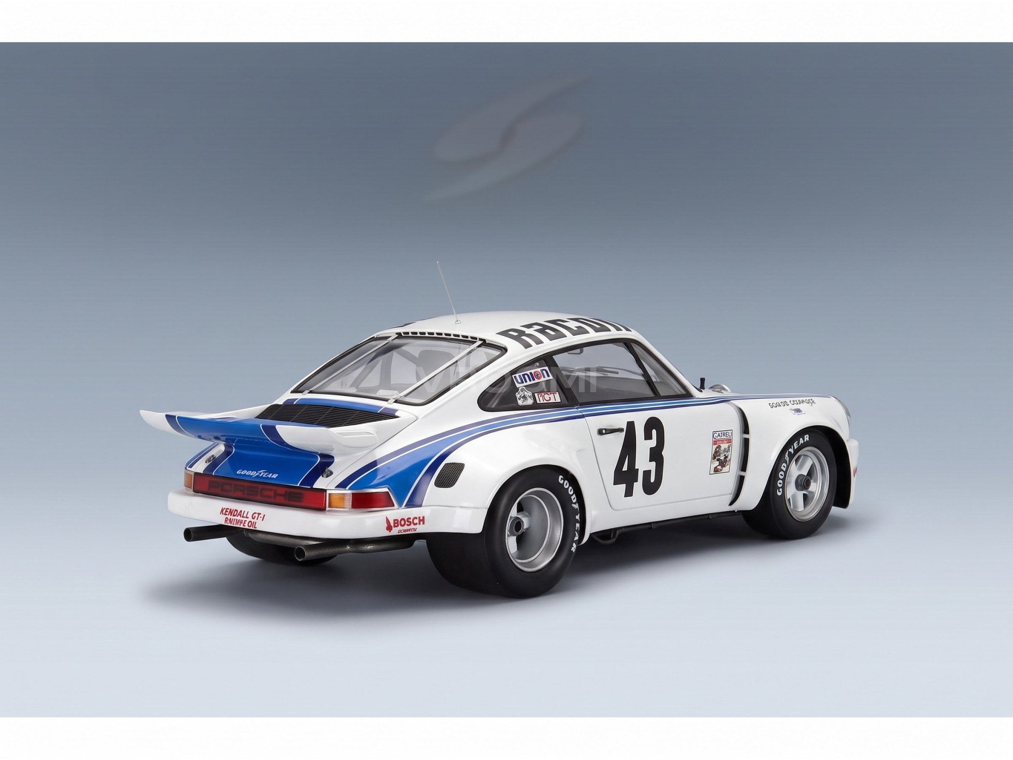 Porsche 911 Carrera RSR Ecurie Escargot No. 43 Haywood Graves Helmick Winner 24h Daytona 1977 Spark Model 1:18 scale model - rear three-quarter view