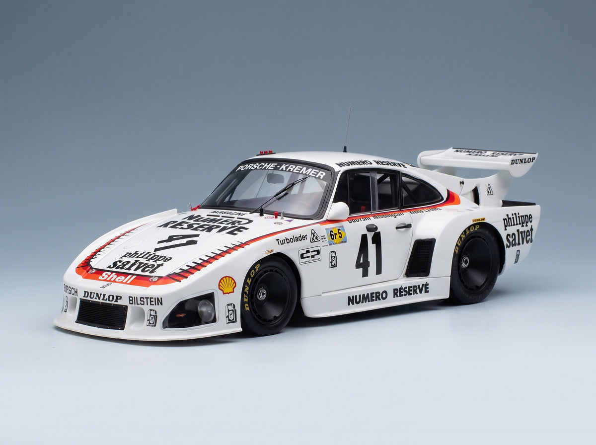 Porsche 935 K3 Porsche Kremer Racing No. 41 Ludwig Don Whittington Bill Whittington Winner 24h Le Mans 1979 Spark Model 1:18 scale model - front three-quarter view
