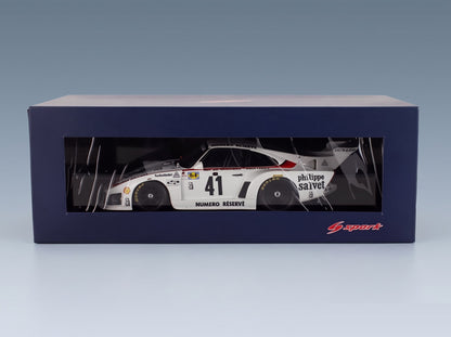 Porsche 935 K3 Porsche Kremer Racing No. 41 Ludwig Don Whittington Bill Whittington Winner 24h Le Mans 1979 Spark Model 1:18 scale model - original packaging
