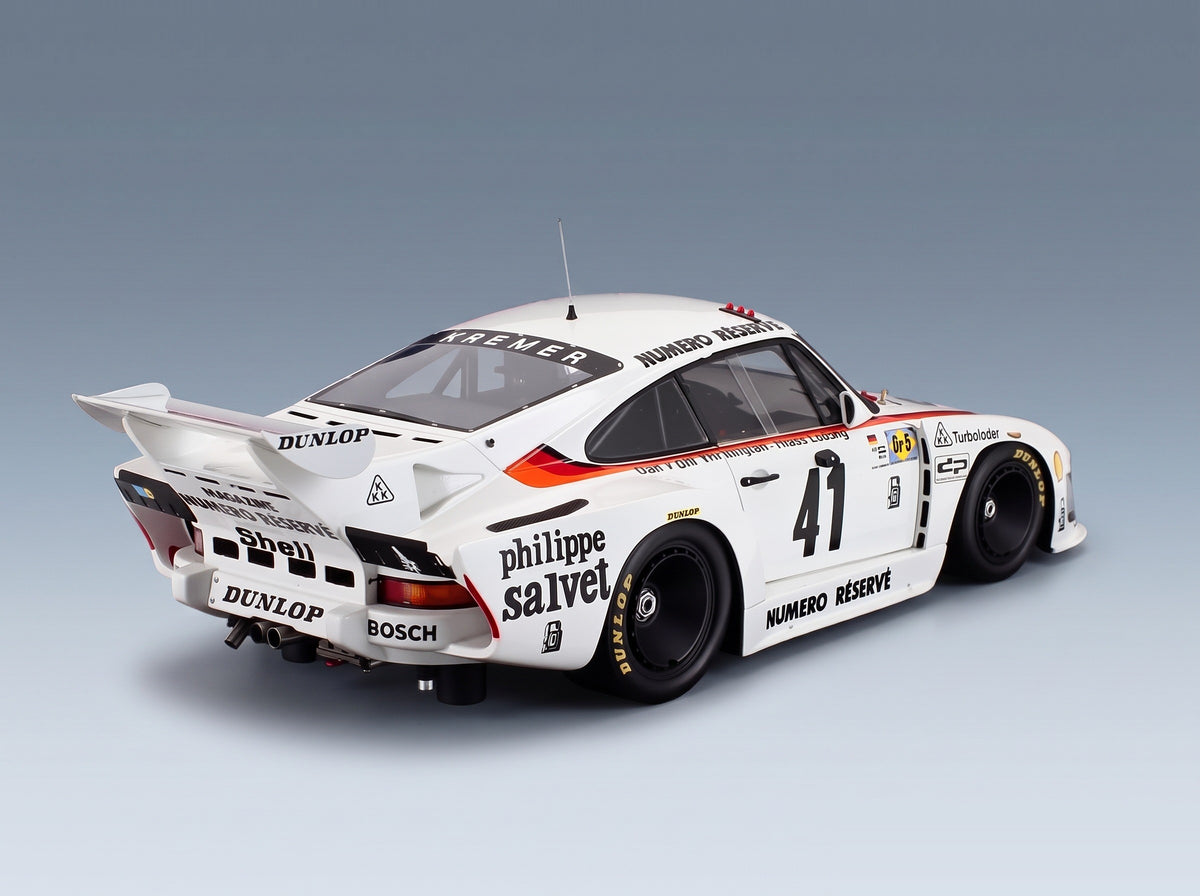 Porsche 935 K3 Porsche Kremer Racing No. 41 Ludwig Don Whittington Bill Whittington Winner 24h Le Mans 1979 Spark Model 1:18 scale model - rear three-quarter view