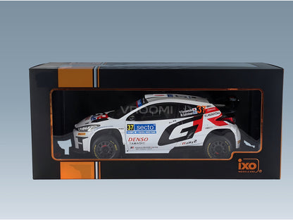 Toyota Yaris GR Rally1 Toyota Gazoo Racing WRT No. 37 Yuki Yamamoto Marko Salminen Rally Finland 2024 IXO Models 1:18 scale model - original packaging