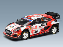 Ford Puma Rally1 M-Sport Ford WRT No. 22 5th Rally Poland Martin Sesks Renars Francis 2024 IXO Models 1:18 scale model - front three-quarter view