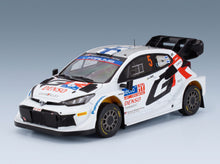 Toyota Yaris GR Rally1 Team Toyota Gazoo Racing WRT No. 5 Sami Pajari Enni Malkonen 4th Rally Finland 2024 IXO Models 1:18 scale model - front three-quarter view