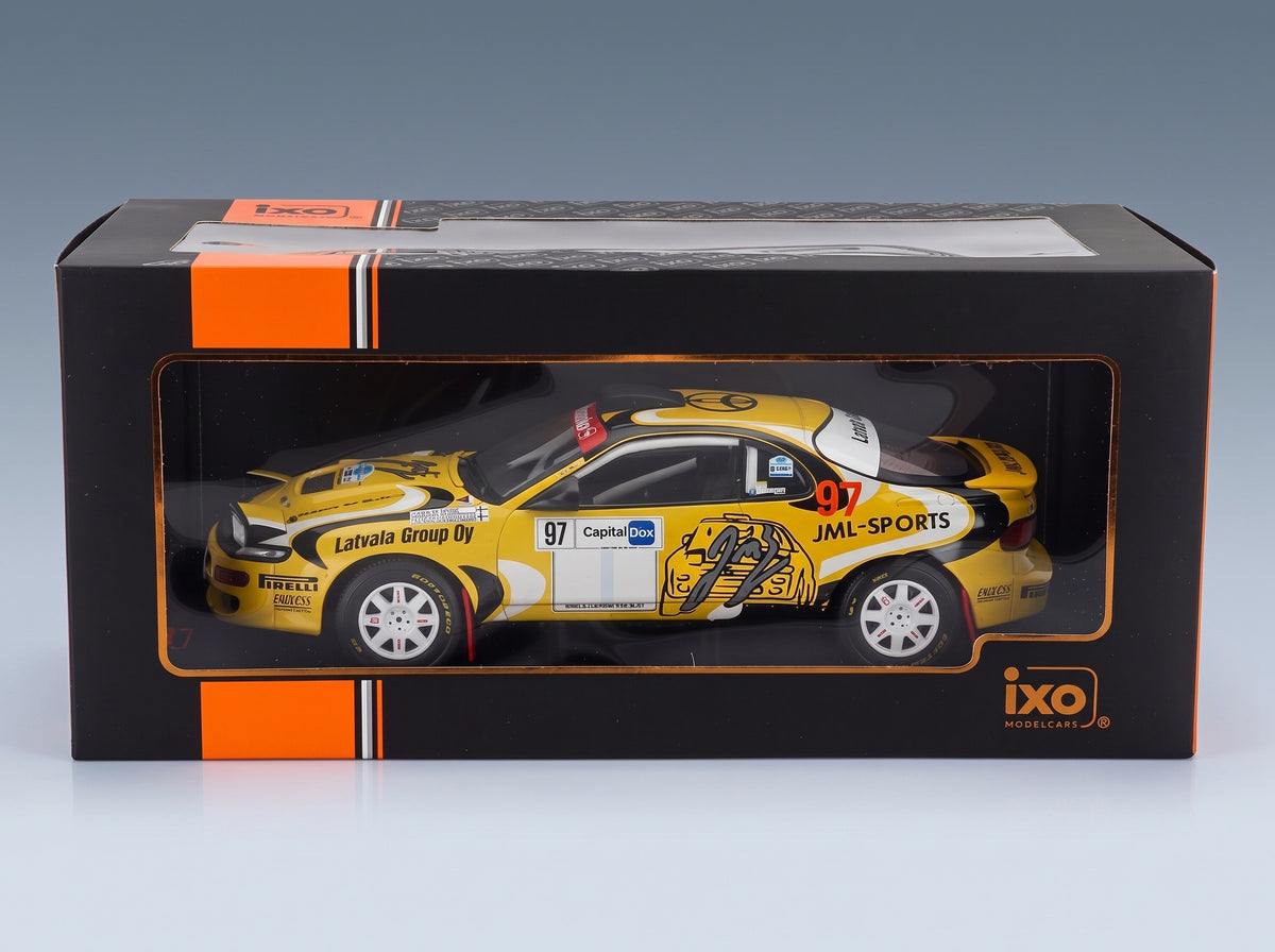 Toyota Celica GT-Four ST185 No. 97 Latvala Hänninen Rally Arctic Lapland 2024 IXO Models 1:18 scale model - original packaging