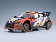 HYUNDAI - i20 N RALLY1 TEAM SHELL MOBIS WRT N 1 4th RALLY MONTECARLO 2025 THIERRY NEUVILLE - MARTIJN WYDAEGHE - 2 TONE BLUE RED scale model - front three-quarter view