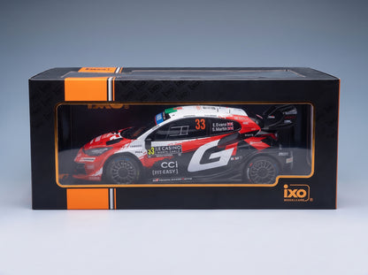TOYOTA - YARIS GR WRC RALLY1 HYBRID TEAM TOYOTA GAZOO RACING WRT N 33 2nd RALLY MONTECARLO 2026 ELFYN EVANS - SCOTT MARTIN - RED WHITE BLACK scale model - original packaging