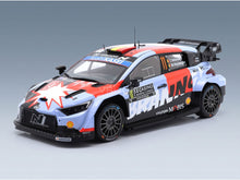 HYUNDAI - i20 N WRC RALLY1 TEAM SHELL MOBIS WRT N 11 RALLY MONTECARLO 2026 THIERRY NEUVILLE - MARTIJN WYDAEGHE - LIGHT BLUE RED scale model - front three-quarter view