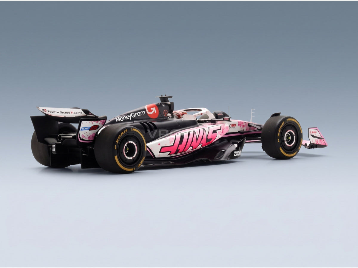 Haas VF-25 MoneyGram Haas F1 Team No. 31 Esteban Ocon Japanese GP 2025 Spark Model 1:18 scale model - rear three-quarter view