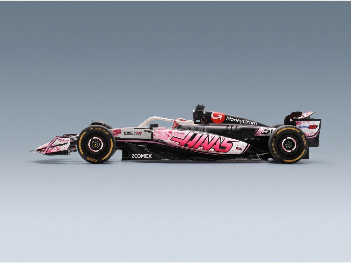 Haas VF-25 MoneyGram Haas F1 Team No. 31 Esteban Ocon Japanese GP 2025 Spark Model 1:18 scale model - side view