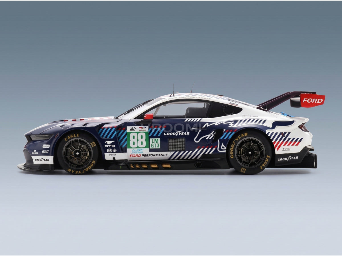Ford Mustang GT3 Proton Competition No. 88 Stefano Gattuso Giammarco Levorato Dennis Olsen 24h Le Mans 2025 Spark Model 1:18 scale model - side view