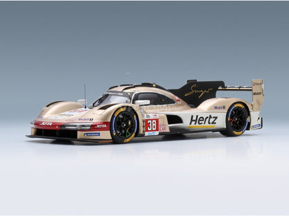 Porsche 963 Team Hertz JOTA No. 38 Button Hanson Rasmussen 24h Le Mans 2024 Spark Model 1:18 scale model - front three-quarter view