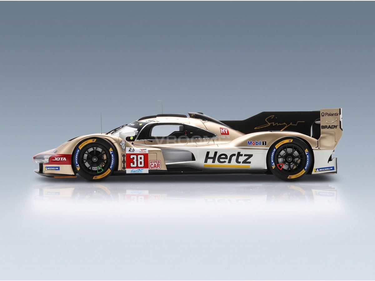 Porsche 963 Team Hertz JOTA No. 38 Button Hanson Rasmussen 24h Le Mans 2024 Spark Model 1:18 scale model - side view