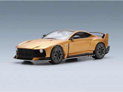 Aston Martin Valiant 2024 Auric Gold Metallic Spark Model 1:18 scale model - side view