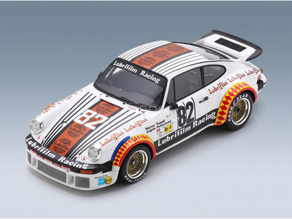 Porsche 934 3.0L Turbo Team Lubrifilm Racing No. 82 H. Müller A. Pallavicini M. Vanoli 24h Le Mans 1979 Spark Model 1:18 scale model - front three-quarter view